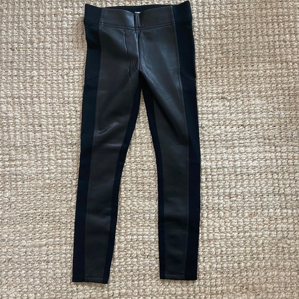 Loft Faux Leather Black Leggings XS